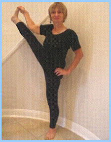 Utthita Hasta Padangusithasana position
